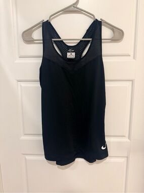 Nike Black Mesh Racerback Performance Tank